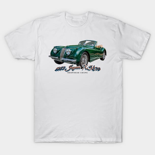 1953 Jaguar XK120 Drophead Coupe T-Shirt by Gestalt Imagery